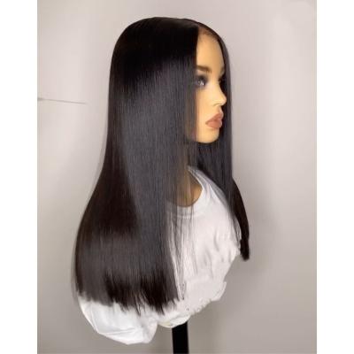 China Luxury Human Hair Straight Virgin Human Hair Wigs HD 4X4 5X5 13X4 Glueless Lace Front Bone Pulled Swiss Raw Transparent Cambodian Double Straight for sale