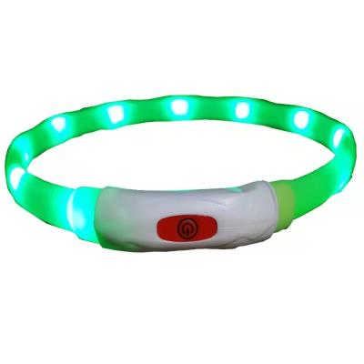 China Hot Selling Viable Goods Widely Using Rechargeable Pet Collars Leashes Luxury Customized Led Pet Collar for sale