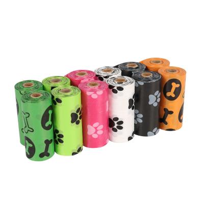 China Sustainable Good Quality Biodegradable Compostable Disposable Custom Printed Waste Eco Friendly Dog Poop Poo Waste Bag For Dogs for sale