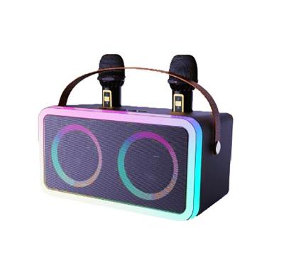 China Colorful LED light KNTECH Family Ktv Stereo Audio All-in-One Sound Card Subwoofer 5.3 BT Outdoor Portable Karaoke Speaker With Wireless for sale