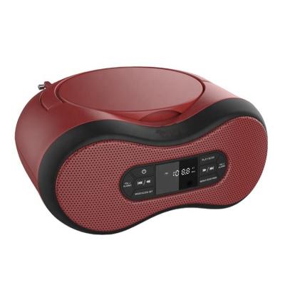 China FANSBE FM Radio Bluetooth 5.0 LCD Screen AUX-in Cheap Compact Portable CD Player Boombox With Speakers 23*20*11cm for sale