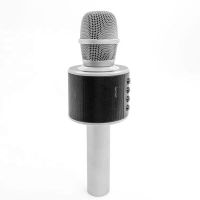 China Handheld Microphone FANSBE Portable Singing Karaoke BT Microphone Rechargeable TF FM Two Way Radio Wireless Microphone for sale