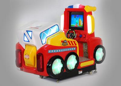 China Fire Fighting Car Tow Player Coin Operated Amusement Rides Educational Function for sale