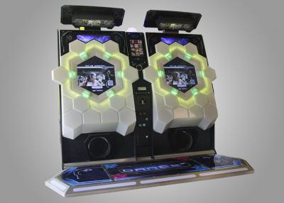 China Colorful Stage Realistic Sound Effect Rhythm Dance Game Machine Simulator Indoor 47 inch Revolution for sale