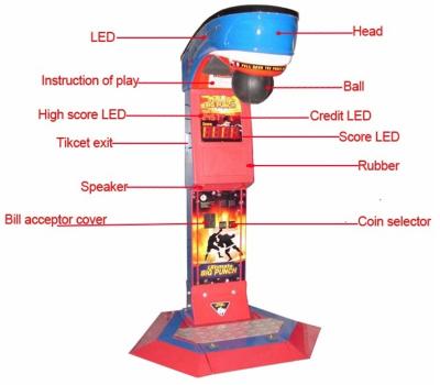 China Coin Operated Family Entertainment Center Arcade Game Boxing Punch Hammer Game for sale