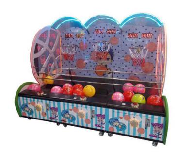 China Indoor Coin Operated Kids Street Basketball Game Machine with three player for sale