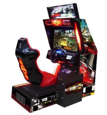 China crazy speed 32 LCD coin operated electronic simulator driving car racing game machine racing games for kids for sale