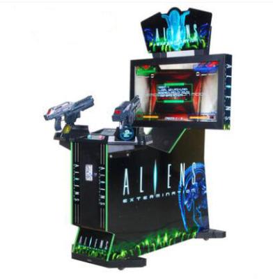 China Coin operated electronic Arcade Aliens Extermination shooting game machines indoor 42LCD simulator gun shootin for sale