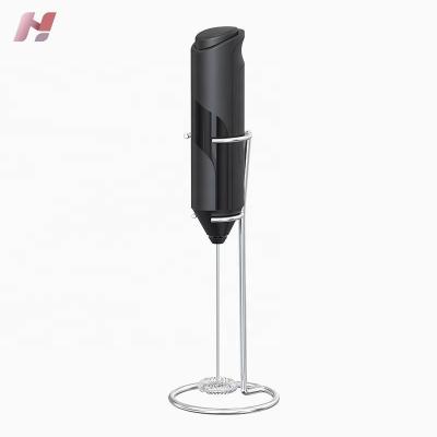 China Hotel Stainless Steel+ABS Battery Operated Automatic Milk Frother With Electric Bracket Coffee Frother for sale