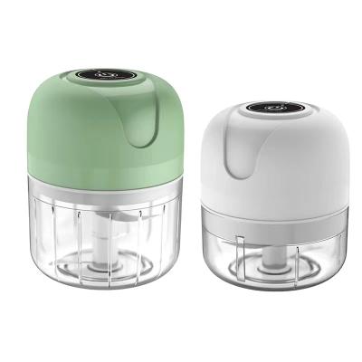 China Multifunctional Radio Mini Car USB Electric Meat Grinder 250ml Automatic Portable Garlic Chopper Kitchen Grinder for sale