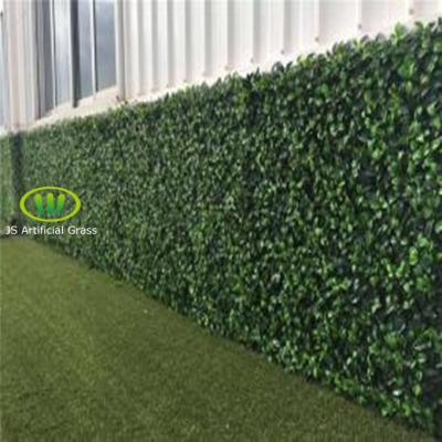 China Balcony Garden Decoration Leisure Jiangsen Boxwood Hedge Leaf Artificial Fence, Wall Panels Artificial Grass Fence for sale