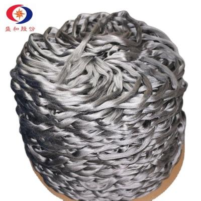 China Made in China 316L 8um 4000f Stainless steel fibre for textile for sale