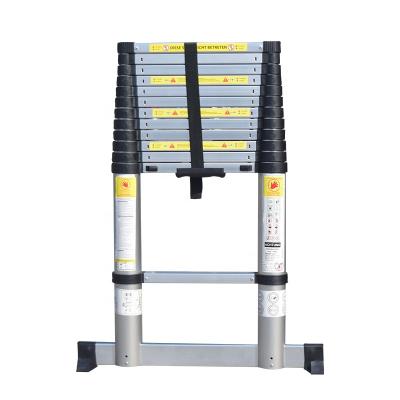 China 2021 New Aluminum Alloy Telescopic Push Ladders 3.8m/12.5FT Unti Soft Closed Impact 2021 New EN131-6 Approved TUV SGS CE Certificate Ladder for sale