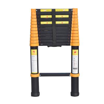 China Folding ladders 8.5 extension 10.5 12.5 16.5ft anti-skid telescoping with carry bag bottom one to retract anti-pinch slowdown folding design for sale