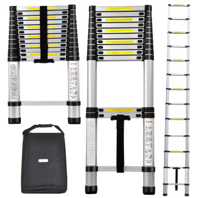 China Folding Ladders Telescoping Ladder with Carry Boat Loading Bag Slow Down Telescopic Ladder Folding Hydraulic Indoor Loft Modern for sale