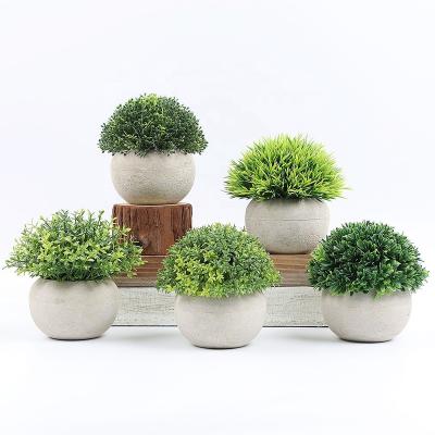 China Durable Wholesale mini cut artificial plant pot with paper pot for hotel shop supermarket decoration for sale