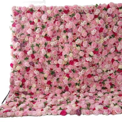 China Wedding Decoration XH-CB000 Fake Flower Wall Background Artificial Flower Backdrops Birthday Party Weeding Home Decor for sale