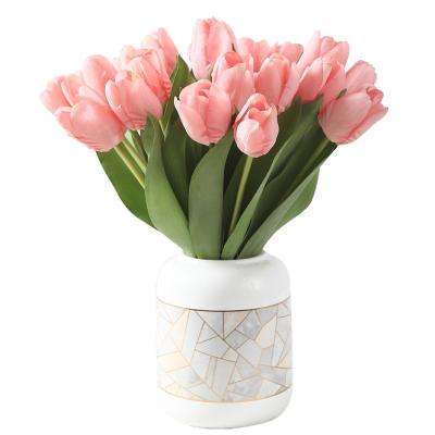 China High-end high-grade real flowers moisturize decoration wedding party hotel artificial tulip wholesale home decorative touch for sale