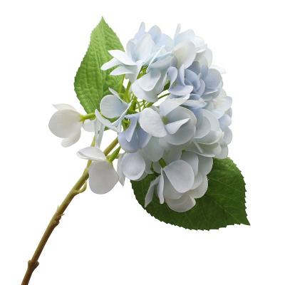 China Durable Wholesale White Wedding Decoration 5 Head Hydrangea Bouquets Flowers Centerpiece For Event for sale