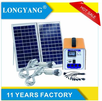 China Home 12w 20w 30w Folding Solar Panel System Home Lighting System Solar Power Kit For Camping for sale