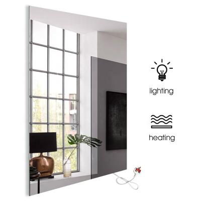 China Bright Byecold Bathroom Illuminated Mirror Infrared Heater With Backlit for sale