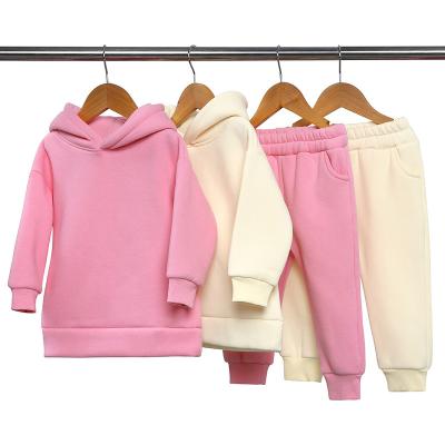 China Wholesale Anti-shrink Cotton Baby Clothes Long Sweatshirt Matching Set 2picture Baby Tracksuits Kids Sweatsuit Sweatshirt And Tank Top Pant Set for sale