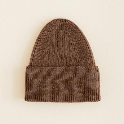 China 2023 Autumn/Winter Cotton Solid Color Casual Hat For Baby Warm Loose Knit Cap Beanie Hats for sale