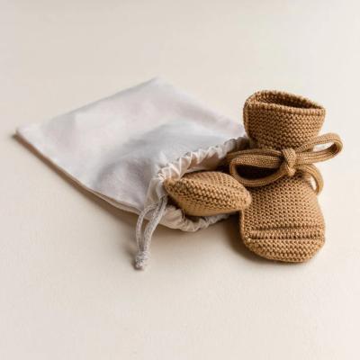 China Cute Winter Baby Infant Boots Custom Made Anti-Static Knit Merino Wool Warm Baby Booties Shoes for sale