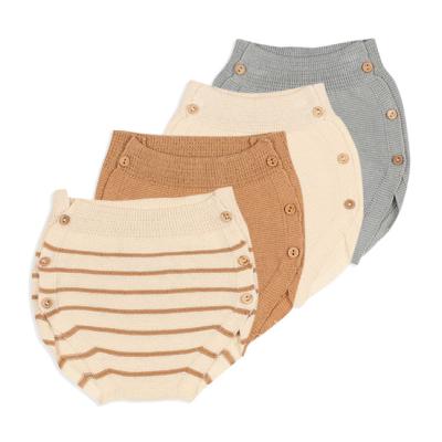 China Anti-Shrink Toddler Baby Boy Girls Cable Knit Shorts Underwear Pants Autumn Spring Knit Pants Kids PP Shorts for sale