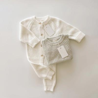 China OEM winter autumn baby anti-shrink sweater knitted rompers boutiques baby rompers organic cotton baby clothes 0-3month for sale