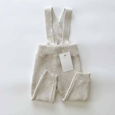 China babay Freya Organic Cotton Knit Baby Overalls Autumn Romper Newborn Baby Clothes Anti-Shrink Jumper Baby Clothes For Winter for sale