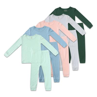 China Freya Design baby clothes bamboo pajamas baby sleepwear kids breathable soft newborn bamboo anti-shrink pajamas long sleeve set wholesale for sale