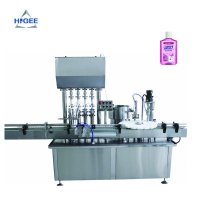 China Small Automatic Bottle Pet Food Soda Rotary Oil Tank Machine Filling Machine for sale