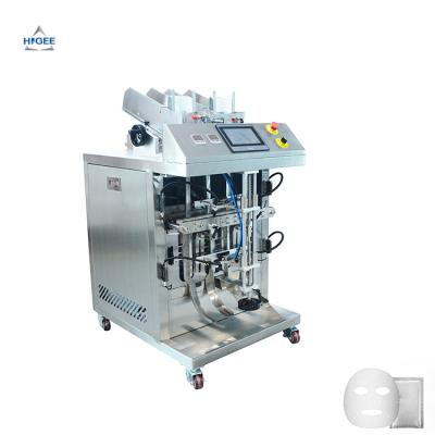 China Chemical full automatic liquid mask filling and sealing machine for cosmetic industry with high efficiency made in China for sale