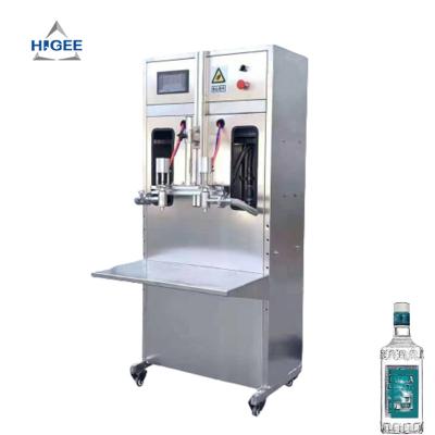 China Semi Automatic Food Higee 4 Heads Liquor Liquor Filling Machine Production Line for sale