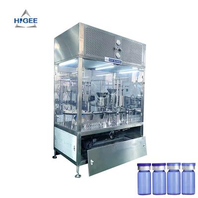 China Higee Chemical Pharmaceutical Automatic 10ml 20ml Vial Liquid Filling Machine Processing Line for sale