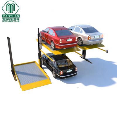 China Steel Cheap and High Quality Car Parking Lift Steel Triple Stacker Customzied Sea Freight PJS203-1 Maoyuan NC 10000set/month; NHS for sale