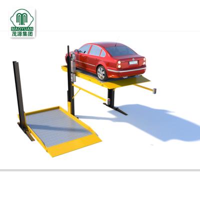 China Steel Automatic Lift Elevated Vertical Park System 2 Levels Parking Lot for sale