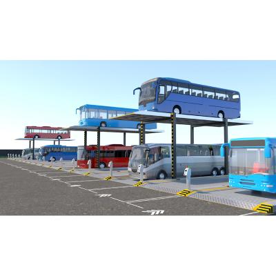 China High Steel Structure Steel Efficient Automatic Bus Garage Automatic Parking System for sale