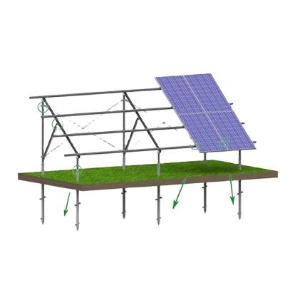 China Hot Sale Q235 Steel Adjustable Solar Panel Mounting Bracket Ground Photovoltaic System Structure for sale