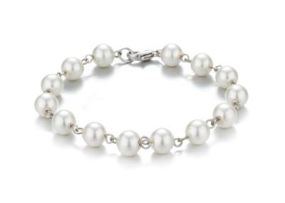 China Fashion Costume Jewelry Imitation Pearl Bracelets Single Strand Beautiful for sale