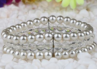 China Two Strand Elegant Costume Pearl Bracelets For Anniversary / Engageme/ Party for sale