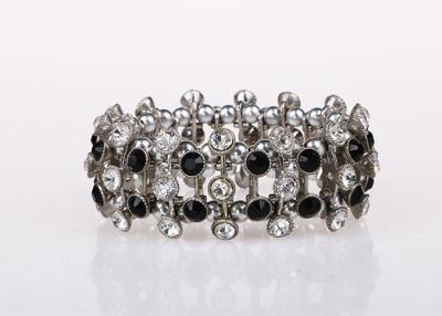 China Multi Strand Costume Jewelry Bracelets With Diamonds , Silver Friendship Bracelets for sale