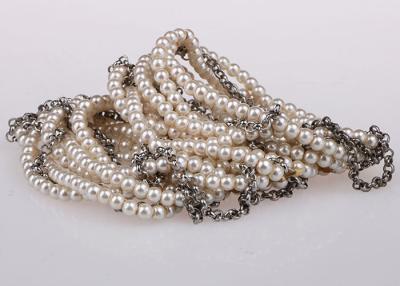 China Multi Strand Delicate Fashion Faux Pearl Bracelets Costume Jewellery For Wedding for sale