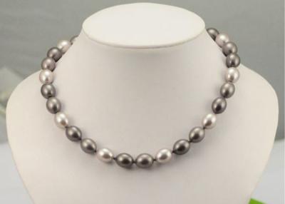 China Antique White Imitation Rice Pearl Strand Pendant Necklace Jewellery Designs for sale