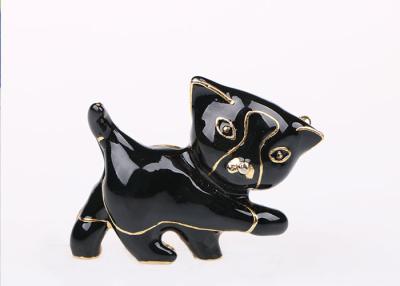 China OEM & ODM Enamel Costume Jewelry Brooches And Pins Black Animal Patterns for sale