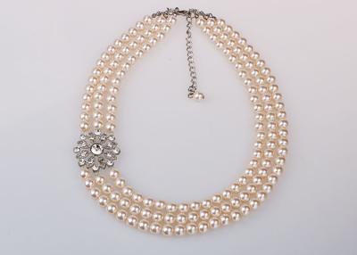 China Party Favors Costume Latest Fashion Jewelry Necklaces Romantic Triple Strand for sale