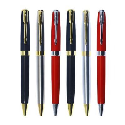 China office & School Pen 13.8cm Boligrafo Custom Logo Eacajess Heavy Stainless Steel Ball Point Pen for sale