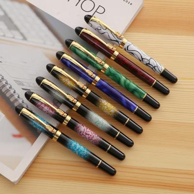 China Rollerball Pen Gel Pen GEL INK PEN Eacajess High Quality Seed Calligraphy Metal Red Green Fine Fountain Pen for sale