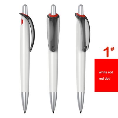 China 13.7*1.0cm office or school cheap and very good quality plastic material material ballpoint pen for sale